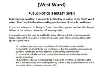 Co-option of a Councillor (West Ward)